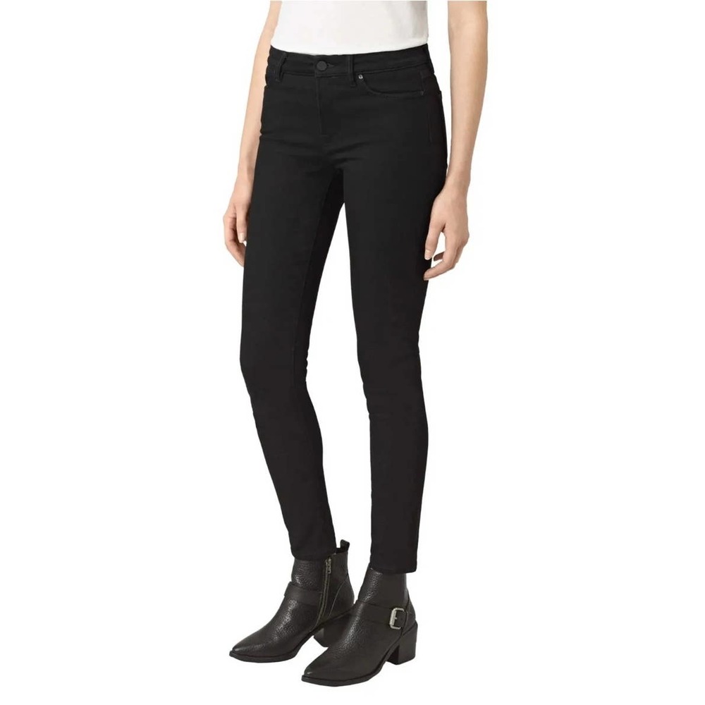 all saints mast jet black skinny jeans size 30 (runs small!)